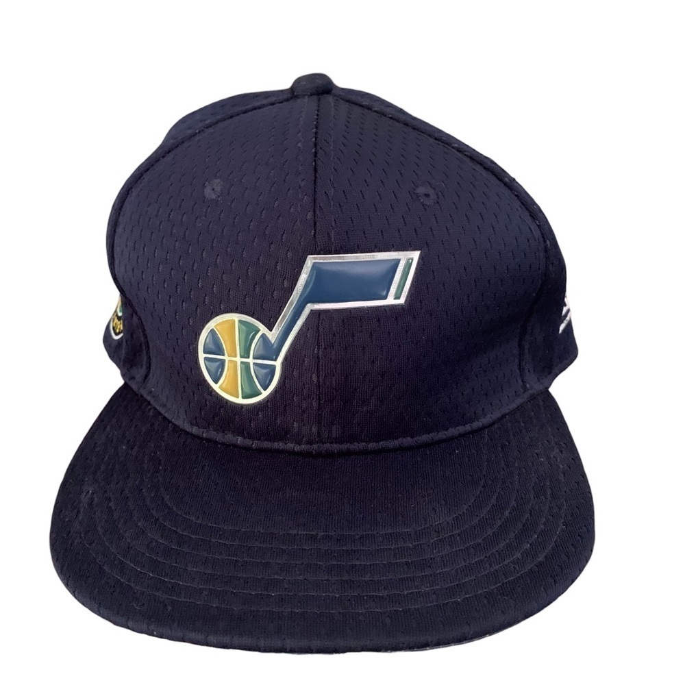 NewEra NBA Utah Jazz Navy Performance Flat SnapBack Bill Ball Cap OS
